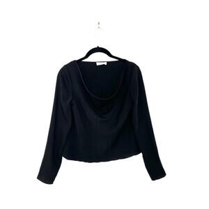 Aritzia Babaton Black Gupta Cowl Neck Size XXS